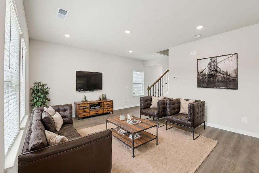 Furnished interior view inside a new home in Hawthorne Station, College Park (Image 3).