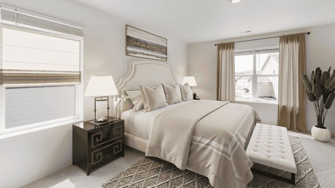 Furnished interior view inside a new home in Spring Valley Ranch, Elizabeth (Image 11).