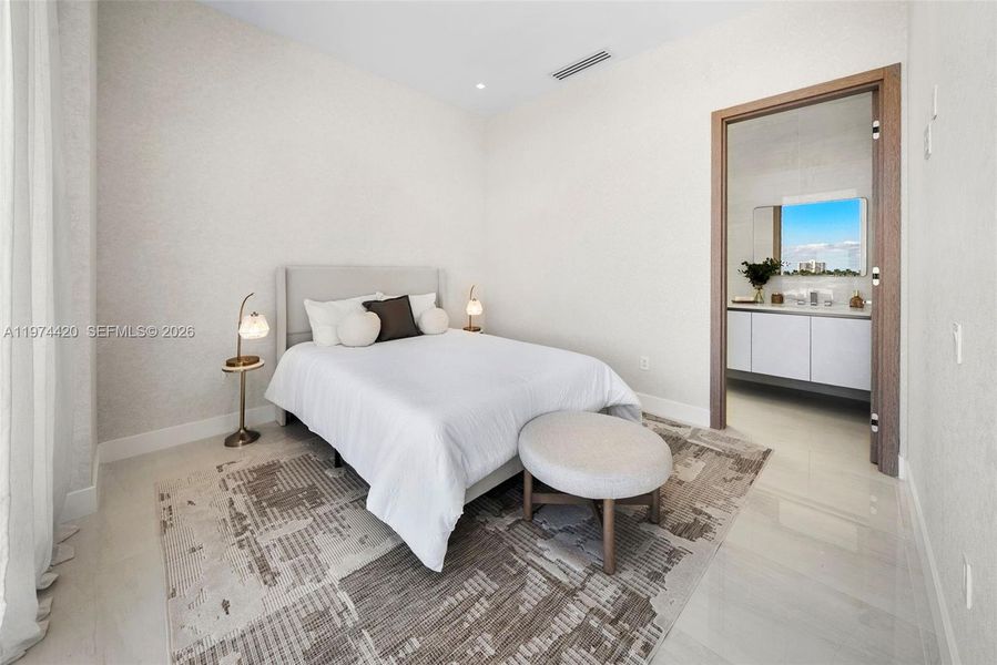 Furnished interior view inside a new home in , Delray Beach (Image 17). Furnished interior view inside a new home in , Delray Beach (Image 17).