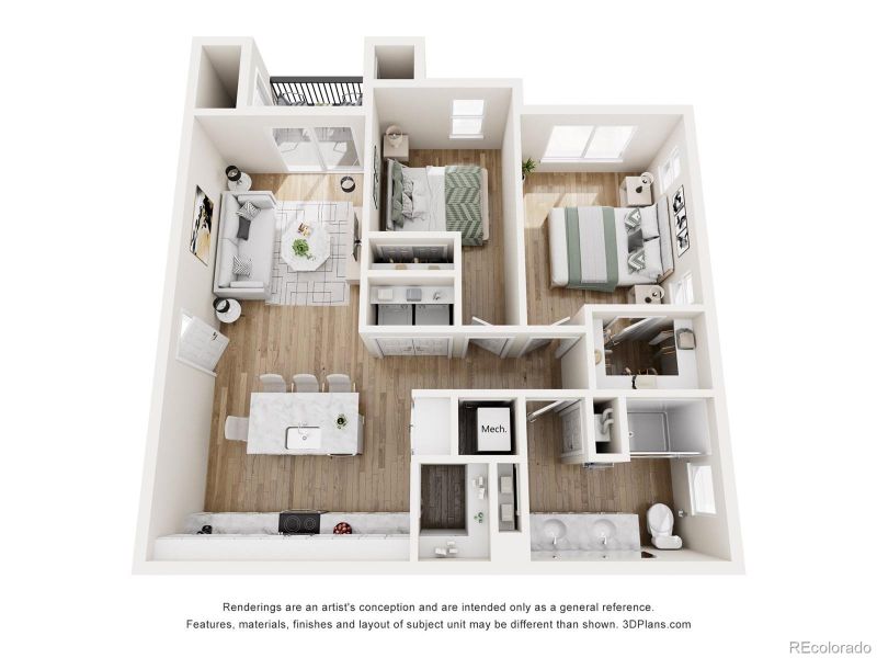 2D floor plan layout of this home in , Lone Tree, CO (Image 2).