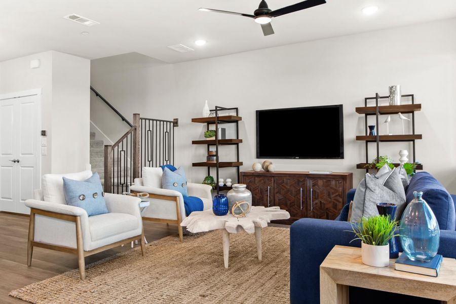 Furnished interior view inside a new home in Wildridge, Oak Point (Image 6).
