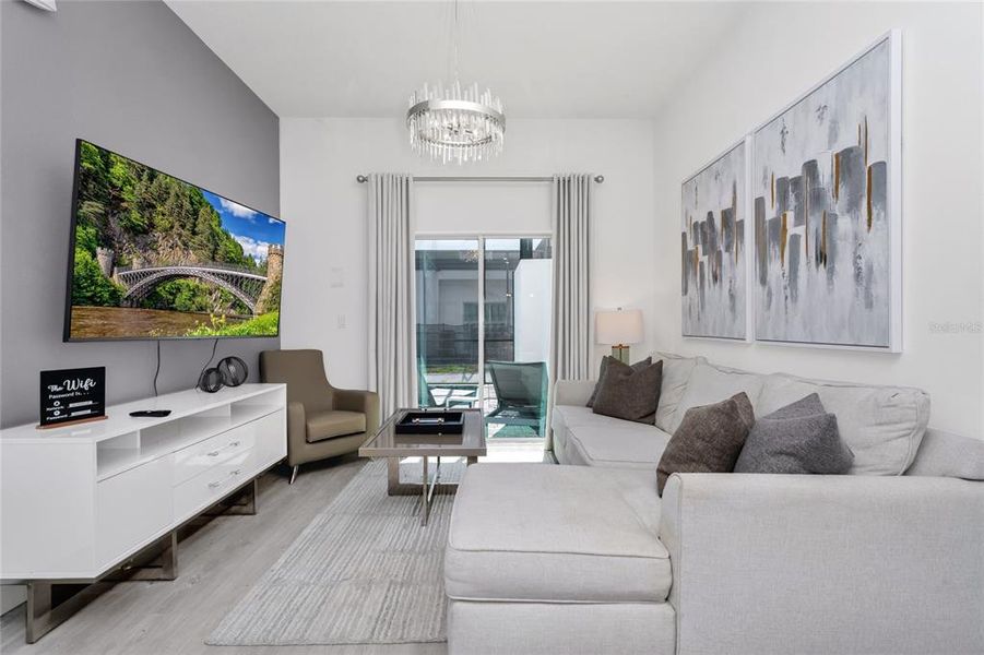 Furnished interior view inside a new home in , Davenport (Image 8).