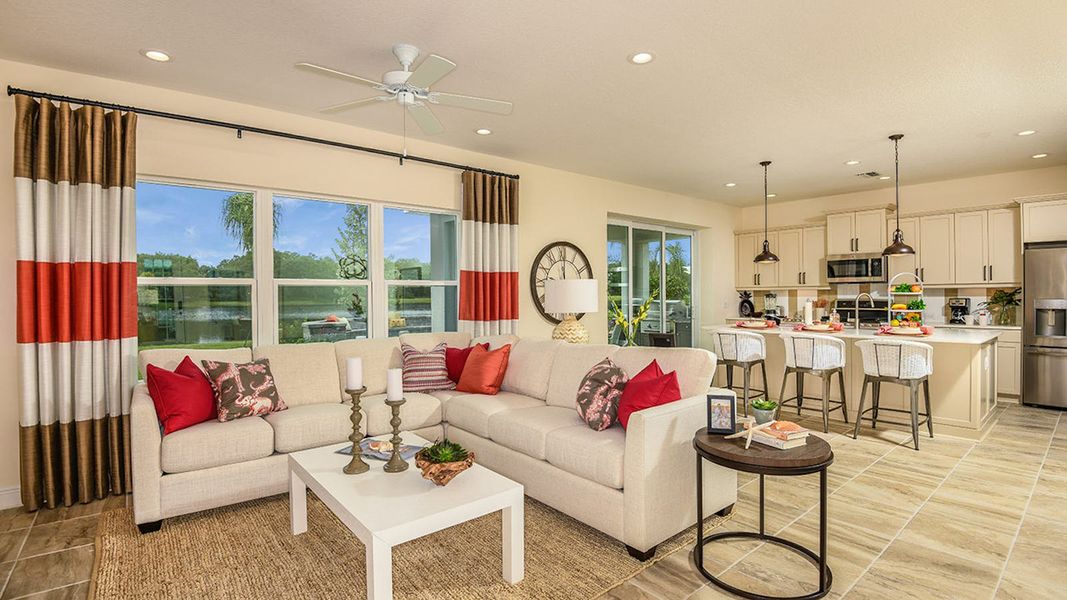 Furnished interior view inside a new home in Windward Real Estate and Homes for Sale in Sarasota, FL - Neal Communities, Lakewood Ranch (Image 6).