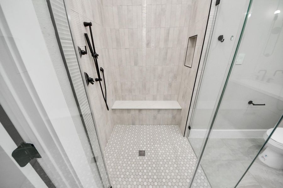 Close-up of interior finishes inside a home in , Houston (Image 20).