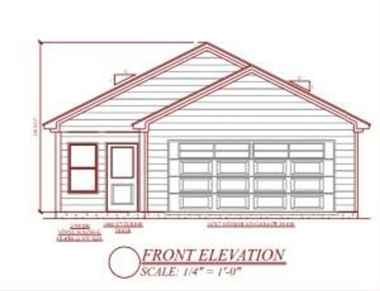 Rendering front of home