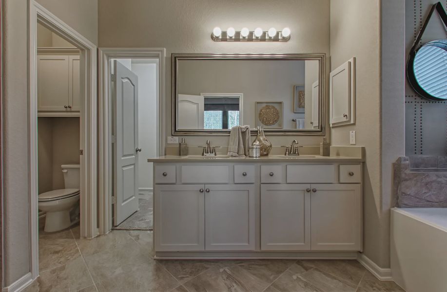 Representative furnished interior of a home built from the Lorne by Chesmar Homes in Brookewater 45's, Rosenberg (Image 11).