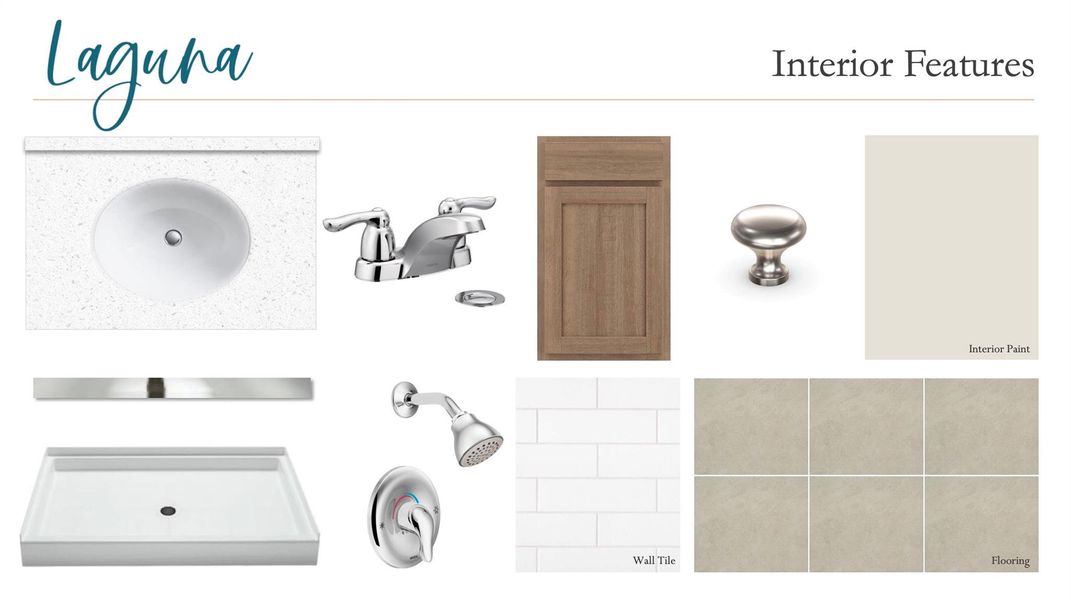 Sample of building materials used in homes in The Cottages at La Cima, San Marcos (Image 14).