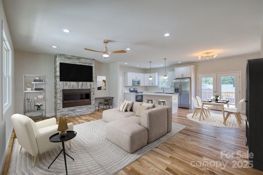 Furnished interior view inside a new home in , Morganton (Image 15).