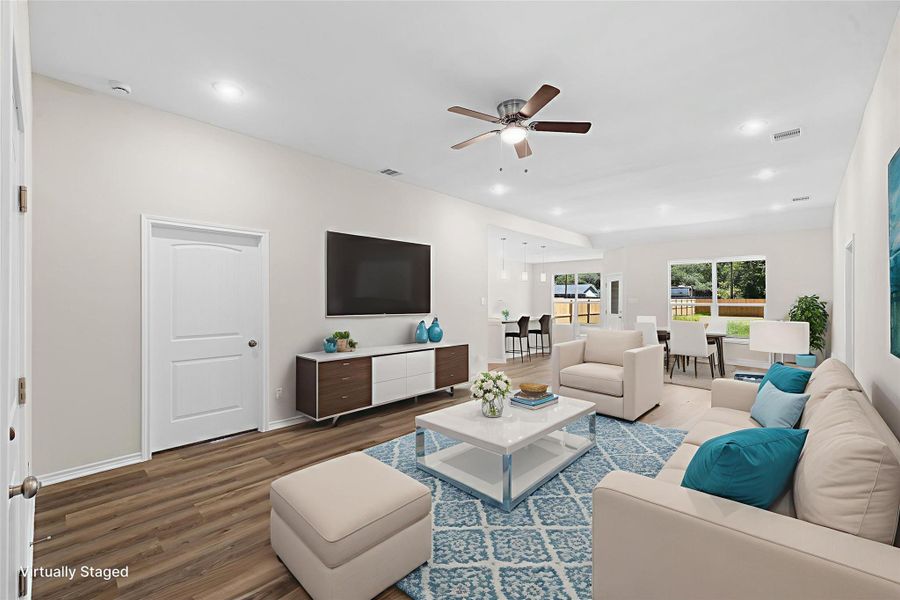 Furnished interior view inside a new home in , Columbus (Image 10).