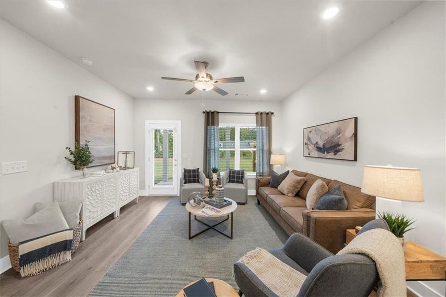 Furnished interior view inside a new home in , Dawsonville (Image 8).