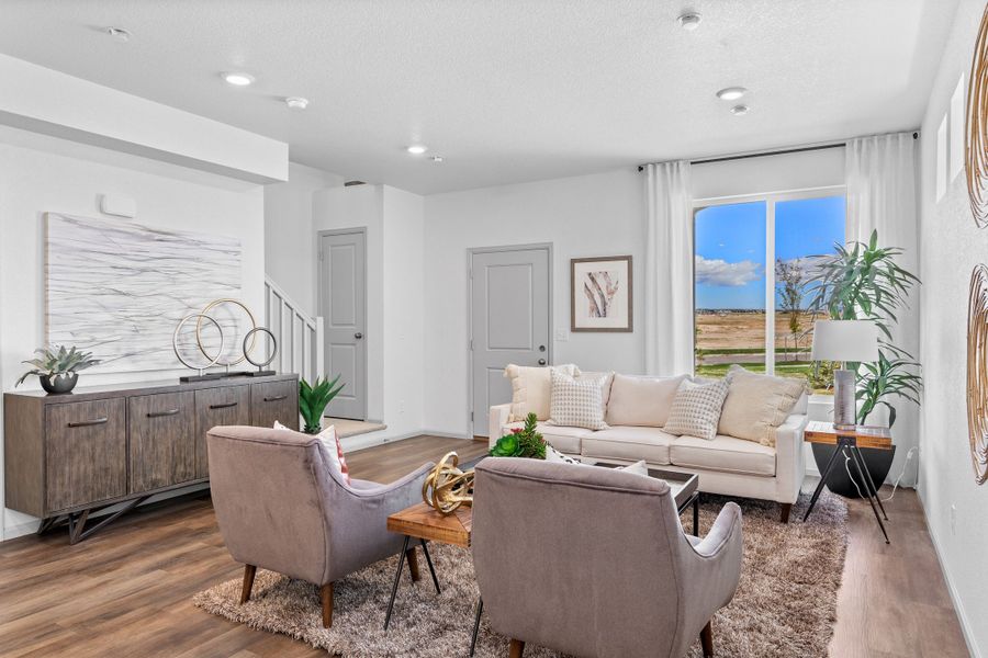 Furnished interior view inside a new home in Banning Lewis Ranch - New Homes Colorado Springs, Colorado Springs (Image 4).