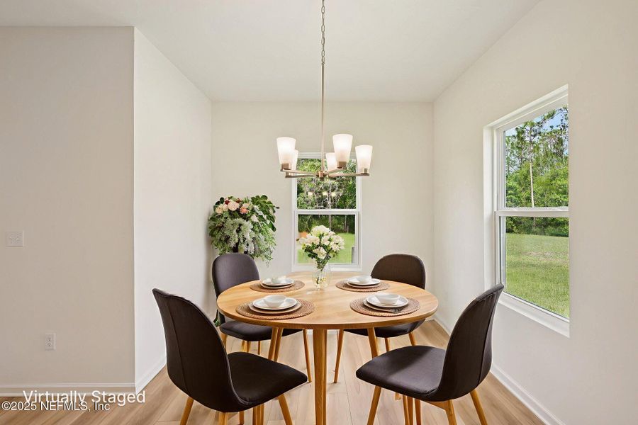 Furnished interior view inside a new home in Panther Creek, Jacksonville (Image 6). Furnished interior view inside a new home in Panther Creek, Jacksonville (Image 6).