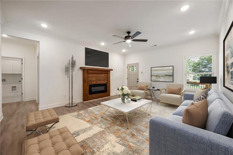 Furnished interior view inside a new home in , Monroe (Image 8). Furnished interior view inside a new home in , Monroe (Image 8).