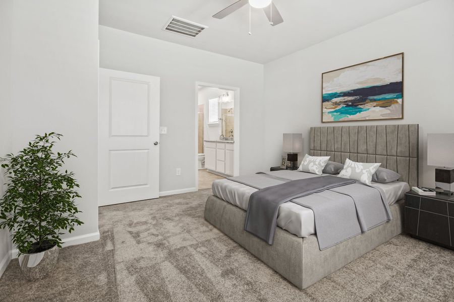 Representative furnished interior of a home built from the The Cade by Stanley Martin Homes in Crown Pointe, Simpsonville (Image 11).