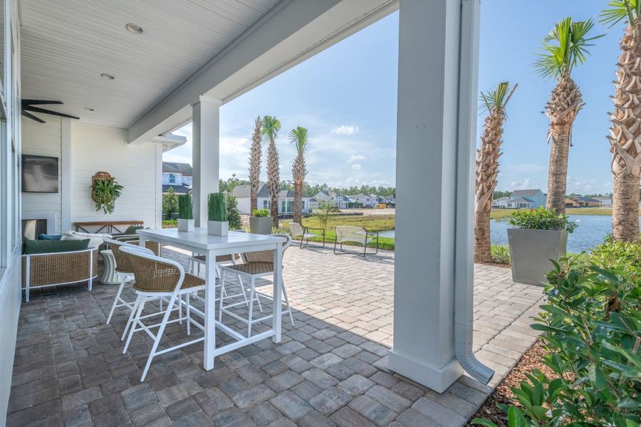 Representative exterior details of a home built from the Sawyer by Riverside Homes in Mariposa at EverRange, Jacksonville (Image 37).