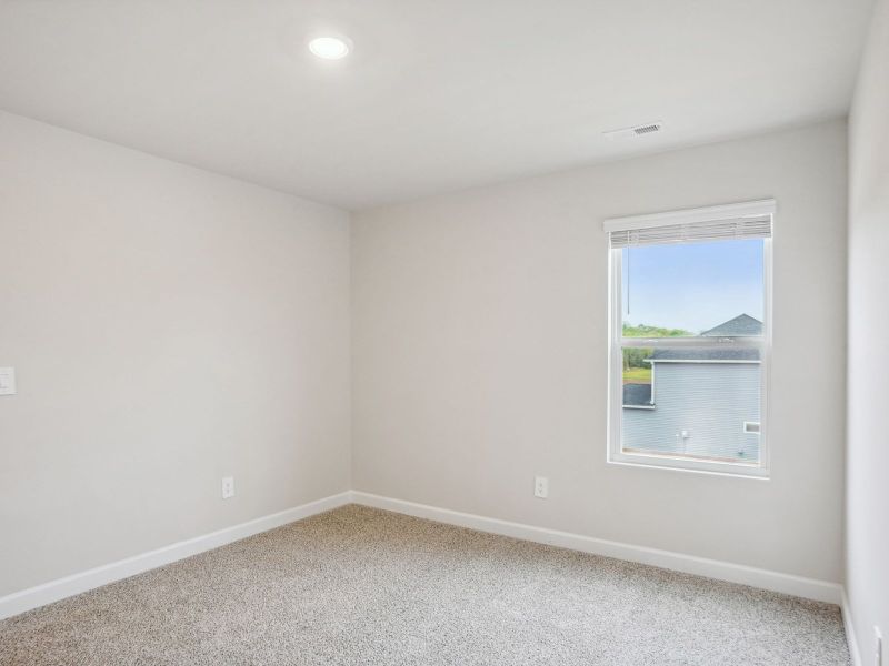 This secondary bedroom makes for a great home office.