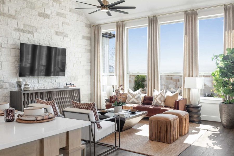 Representative Family Room - some options shown