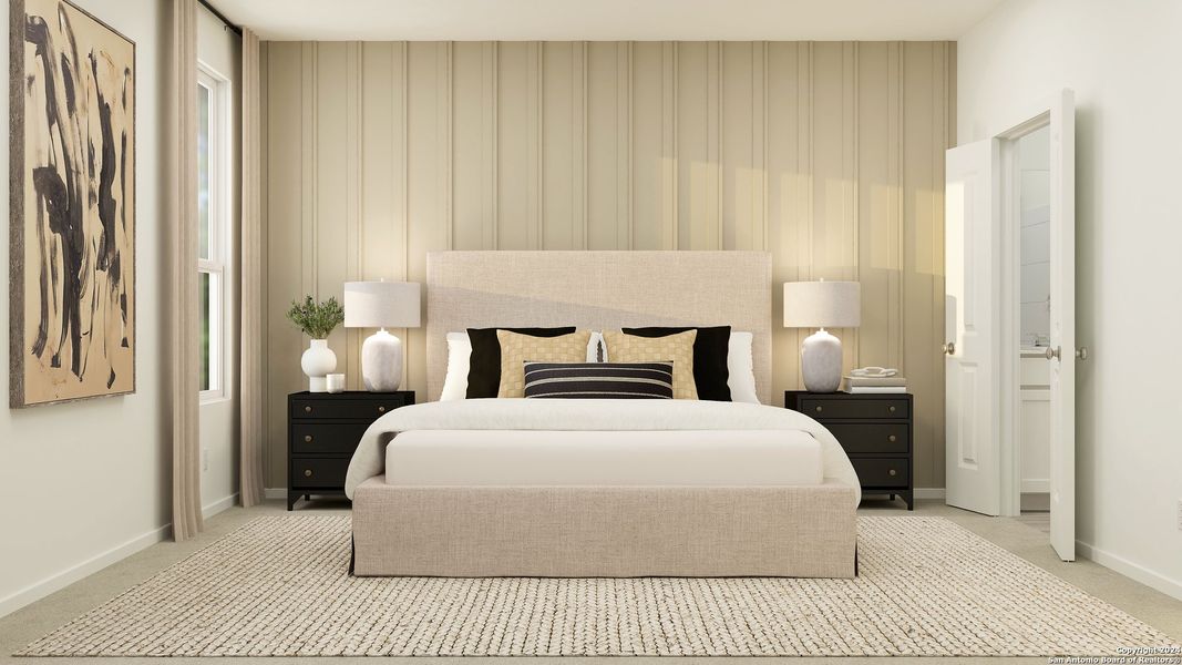 Furnished interior view inside a new home in Brookmill, San Antonio (Image 19). Furnished interior view inside a new home in Brookmill, San Antonio (Image 19).