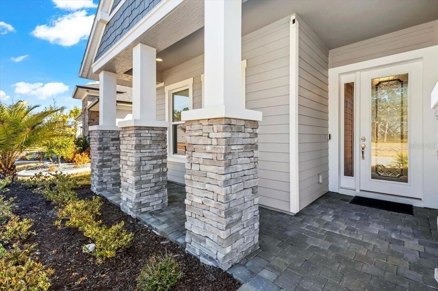 Exterior details and patio area of a home in Woodhaven, Port Orange (Image 35). Exterior details and patio area of a home in Woodhaven, Port Orange (Image 35).