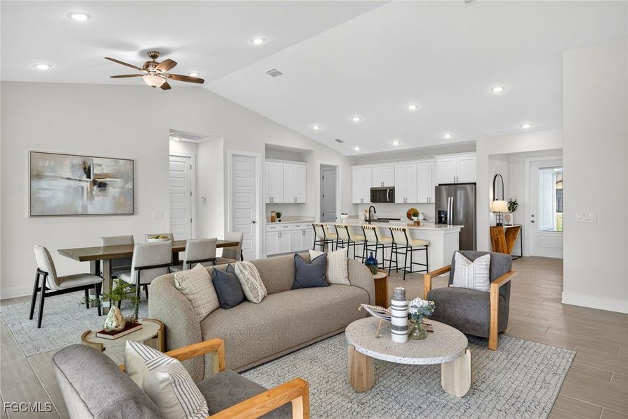 Furnished interior view inside a new home in Cape Coral, Cape Coral (Image 9).