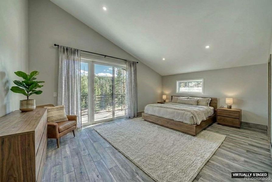 Primary bedroom Virtually staged