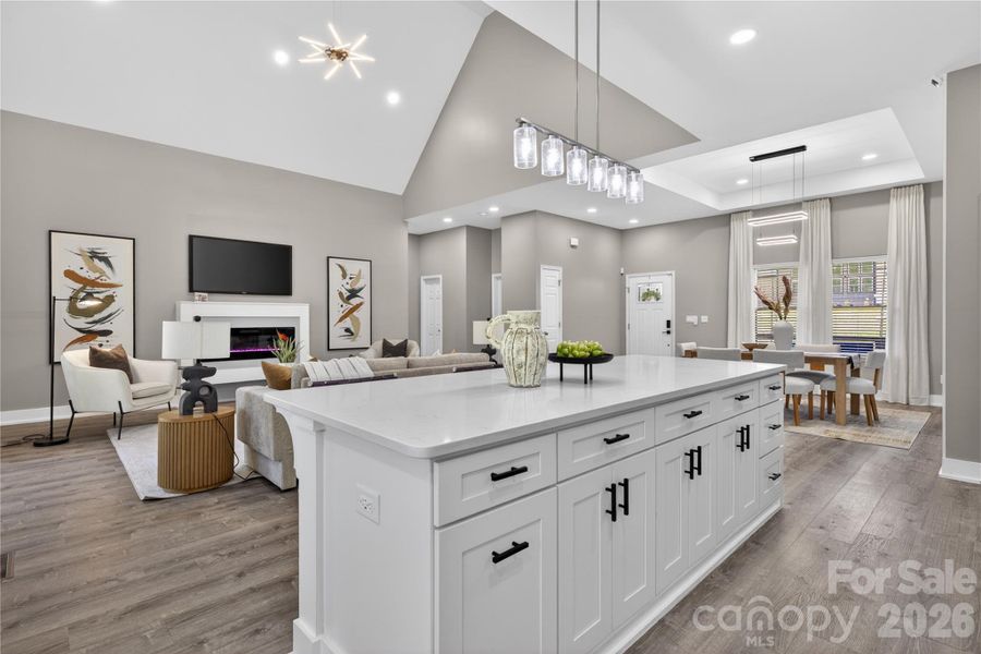 Furnished interior view inside a new home in , Bessemer City (Image 10).