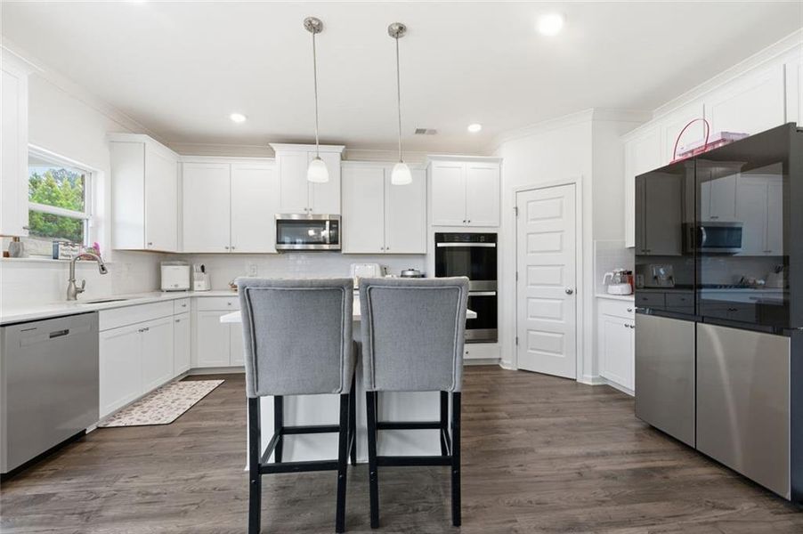 Furnished interior view inside a new home in Water Oak Estates, Lawrenceville (Image 31).