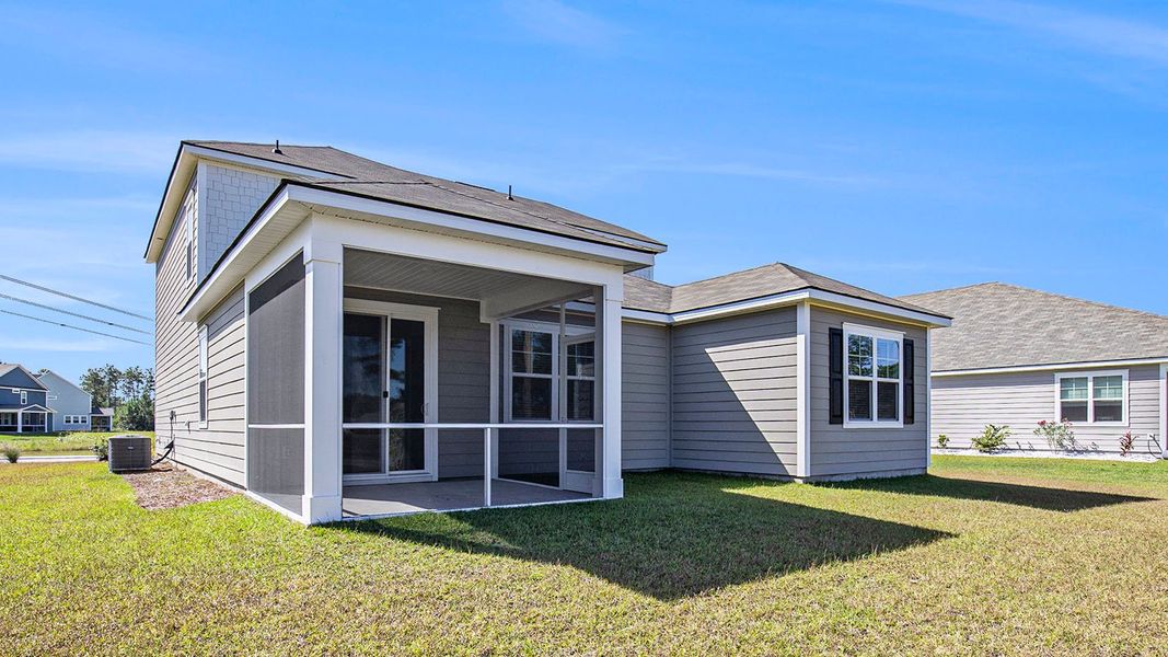 Exterior details and patio area of a home in Auberon Woods, Conway (Image 4).