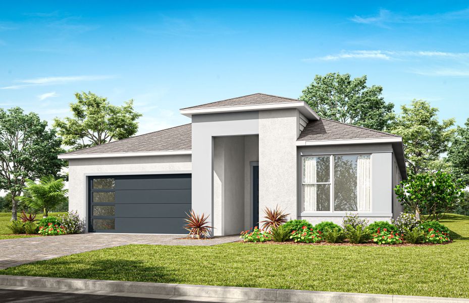 Representative exterior photo of a completed home built from the Symphony by Pulte Homes in Parkside Trails, Clermont, FL (Image 17).