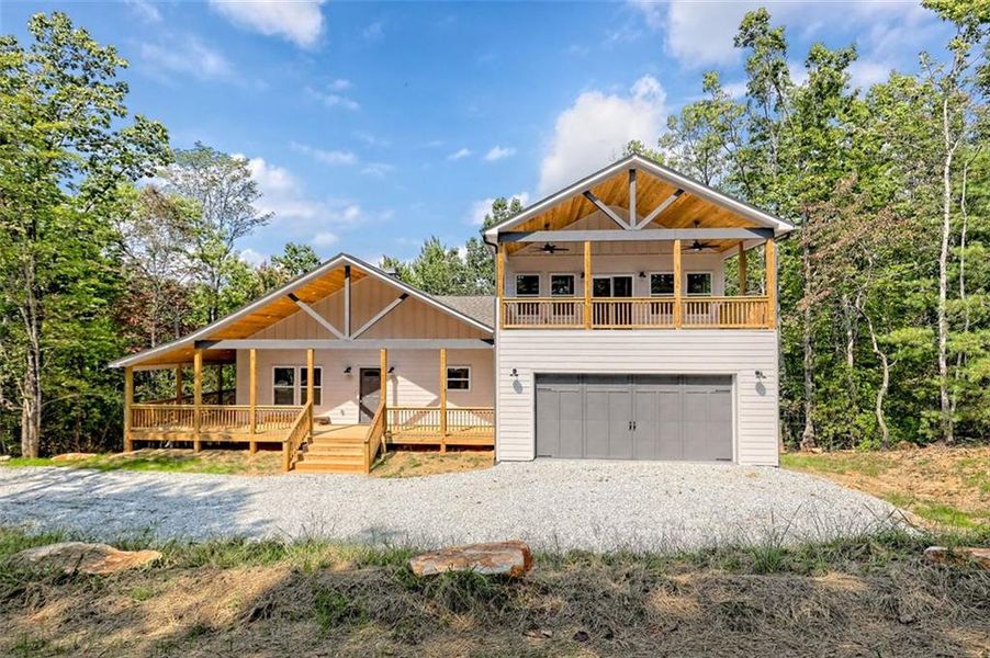 Front exterior of a new home in , Clayton, GA, highlighting curb appeal (Image 35).