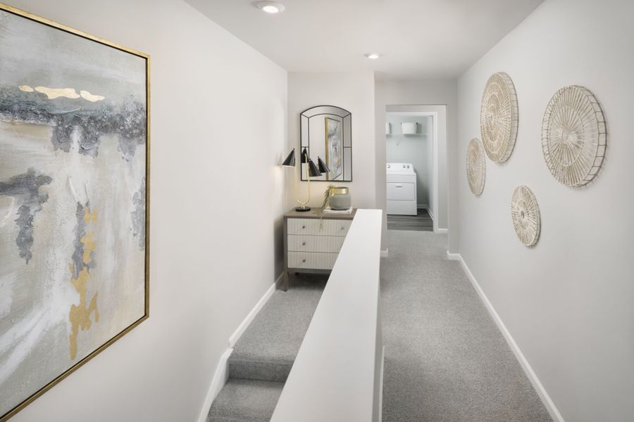 Briana Model Stairway and Hall