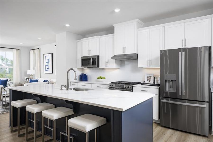 Representative furnished interior of a home built from the Serenade by Ryan Homes in Creek Water Townhomes, Indian Land (Image 2). Representative furnished interior of a home built from the Serenade by Ryan Homes in Creek Water Townhomes, Indian Land (Image 2).
