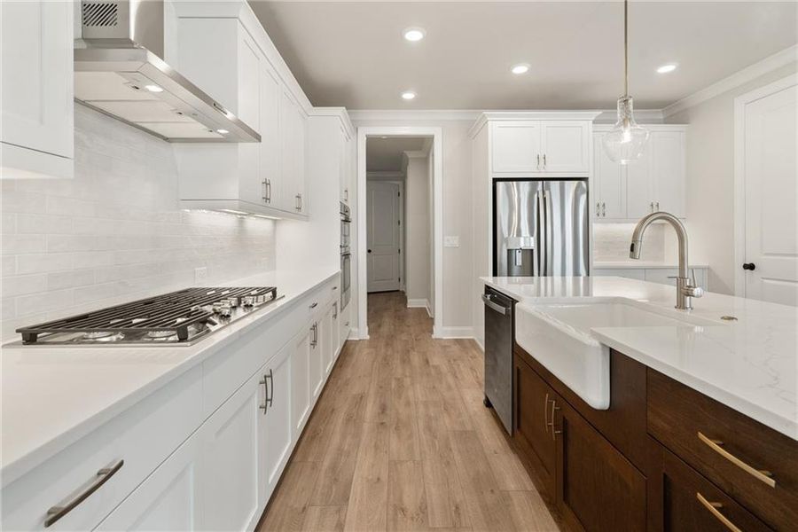 Furnished interior view inside a new home in Promenade at Sawnee Village, Cumming (Image 8).
