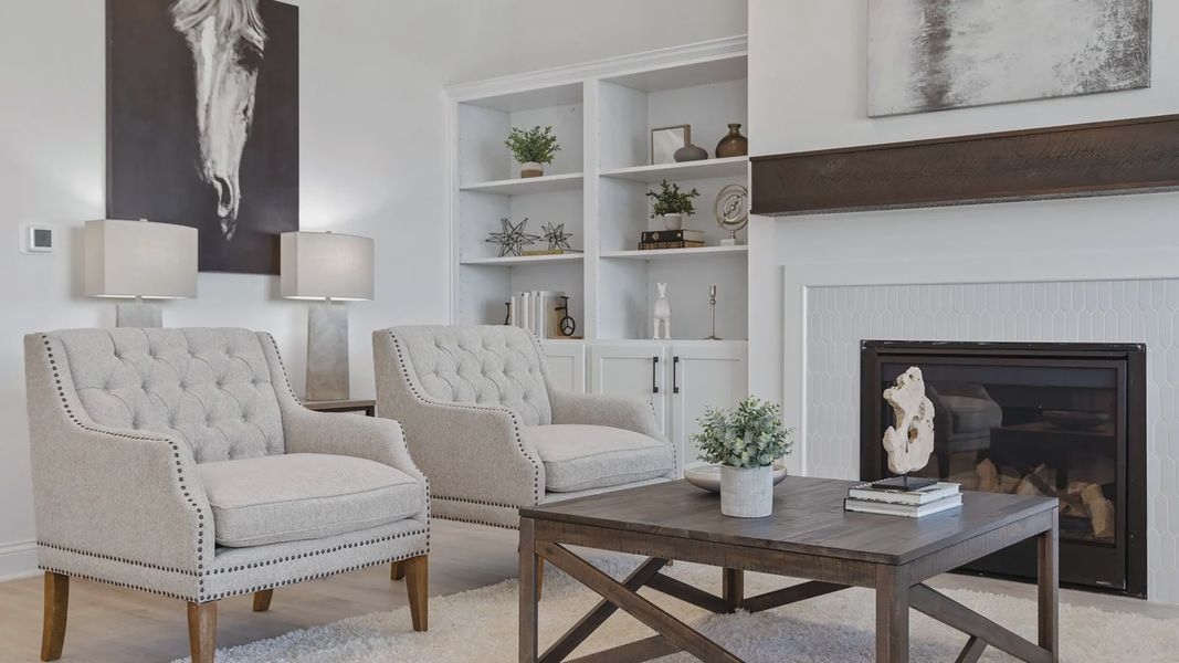 Representative furnished interior of a home built from the Salerno by Epcon Communities in Courtyards by Carrell, Ocean Isle Beach (Image 14).
