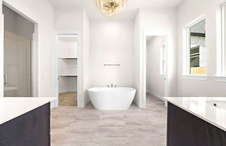 Representative furnished interior of a home built from the 2855AU by Ravenna Homes in Audubon 60′, Magnolia (Image 18).