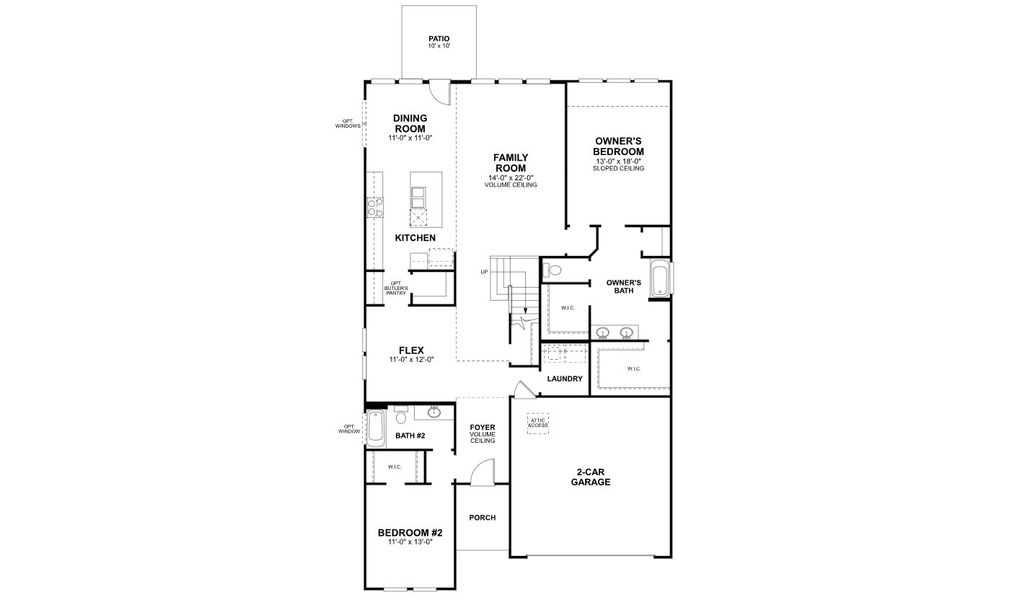 2D floor plan layout of this home in Vintage Village, Argyle, TX (Image 15). 2D floor plan layout of this home in Vintage Village, Argyle, TX (Image 15).