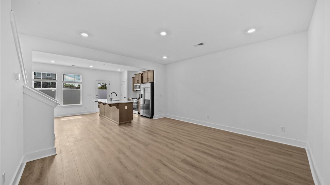 Furnished interior view inside a new home in Hickory Heights, Greenville (Image 4). Furnished interior view inside a new home in Hickory Heights, Greenville (Image 4).