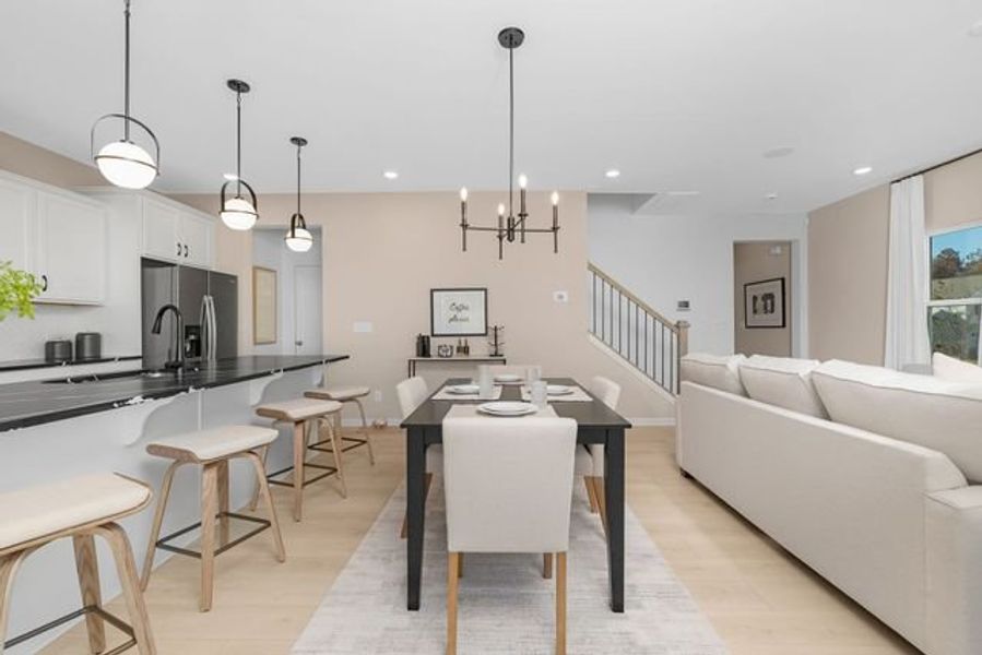 Representative furnished interior of a home built from the Alder by True Homes in Shay Crossing, Salisbury (Image 9).