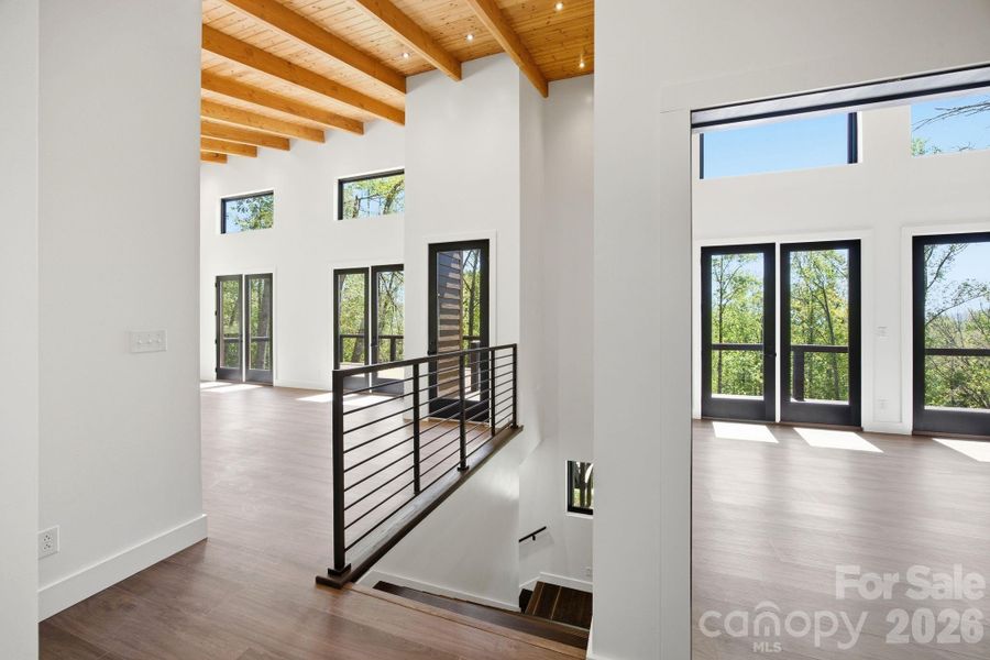 Living area and transition to primary suite