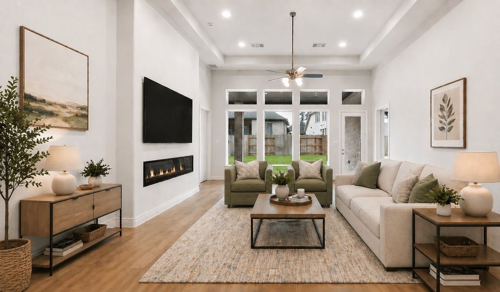 Furnished interior view inside a new home in Audubon 60′, Magnolia (Image 6). Furnished interior view inside a new home in Audubon 60′, Magnolia (Image 6).