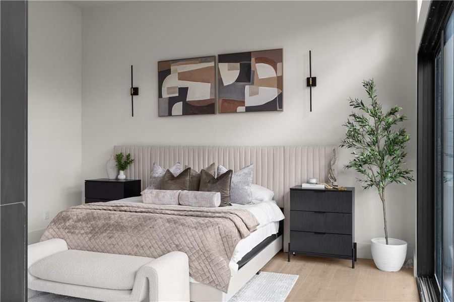 Furnished interior view inside a new home in , Atlanta (Image 55).