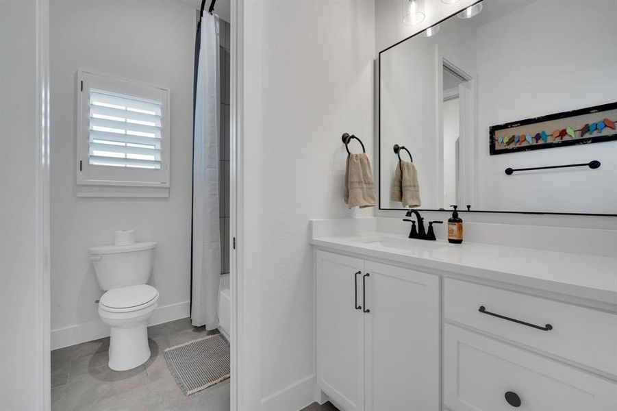 Jack and Jill bathroom.