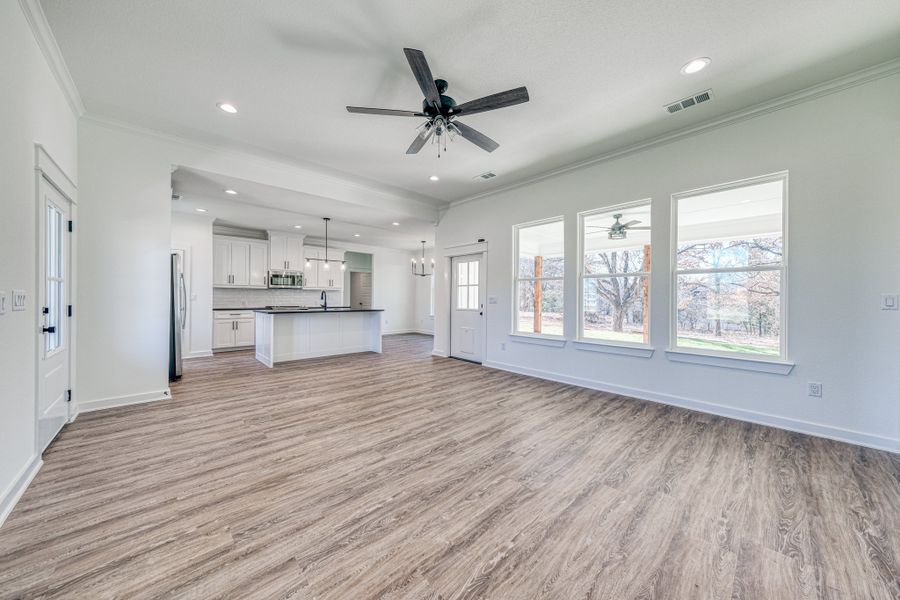 Representative unfurnished interior of a home built from the Loretta by Zeal Home Builders in Horizon Meadow Estates, Paradise (Image 123). Representative unfurnished interior of a home built from the Loretta by Zeal Home Builders in Horizon Meadow Estates, Paradise (Image 123).