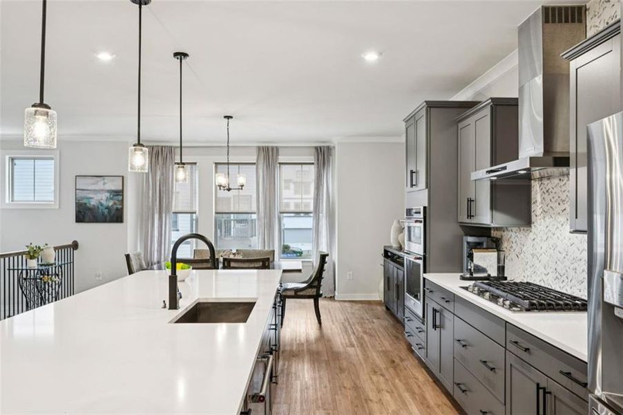 Furnished interior view inside a new home in Parkside at Mason Mill, Decatur (Image 26).