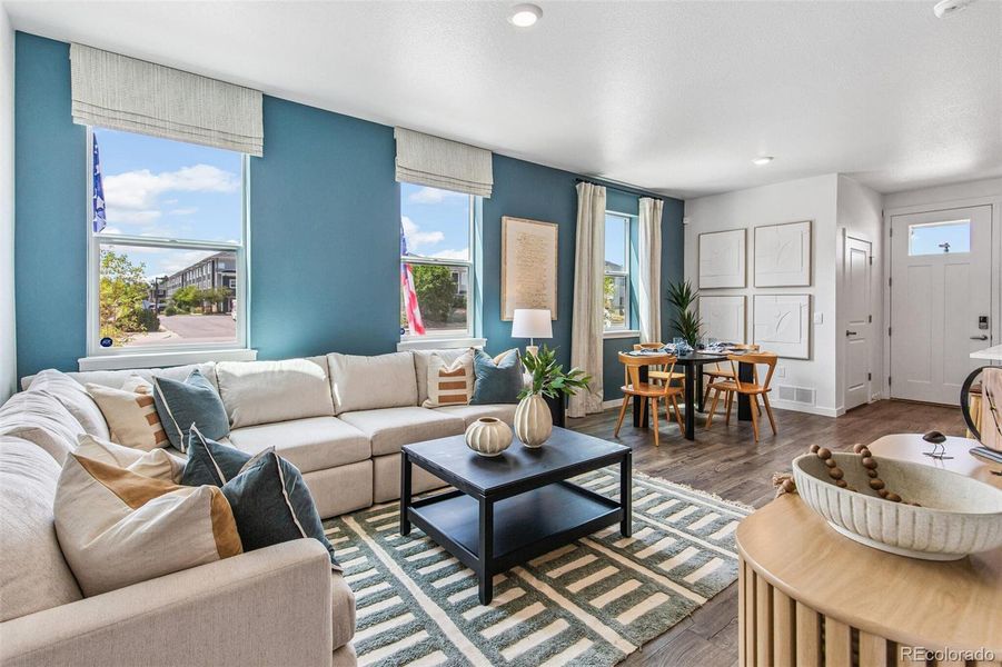 Furnished interior view inside a new home in Arcadia, Denver (Image 16). Furnished interior view inside a new home in Arcadia, Denver (Image 16).