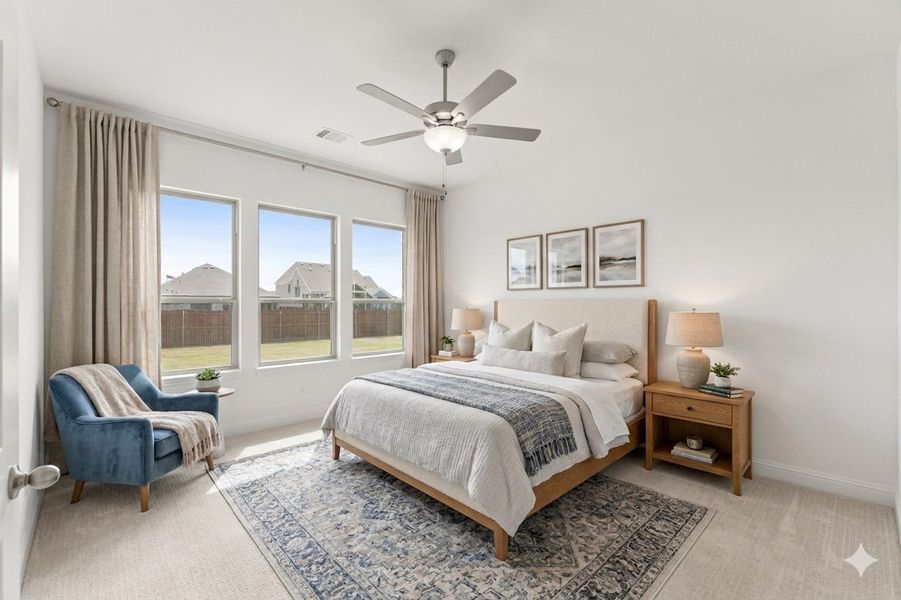 Furnished interior view inside a new home in Park Trails, Forney (Image 9).