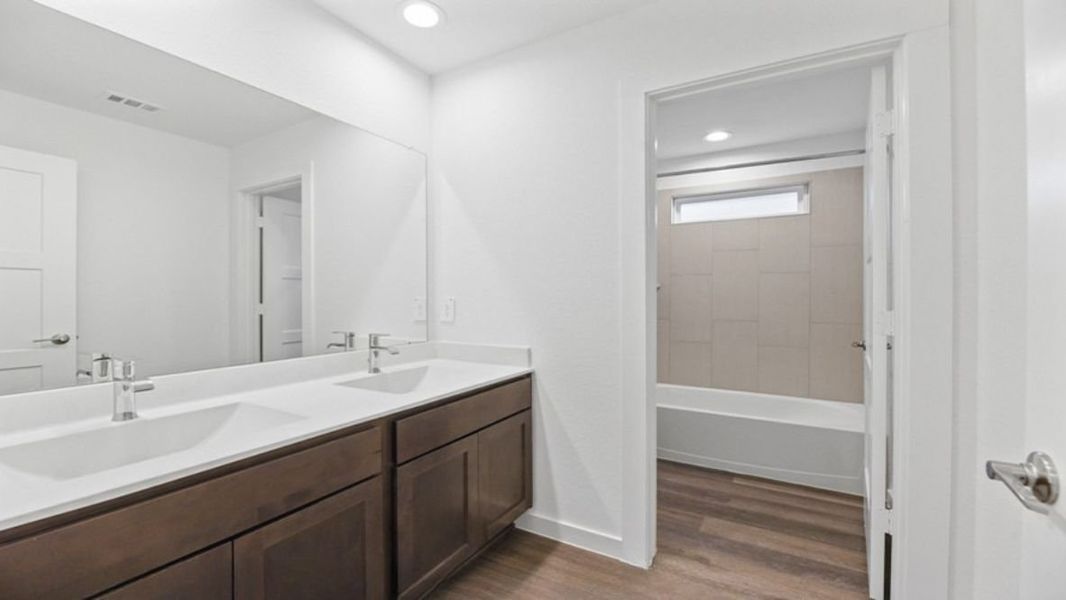 Furnished interior view inside a new home in The Landing at Hidden Lakes, McKinney (Image 6).