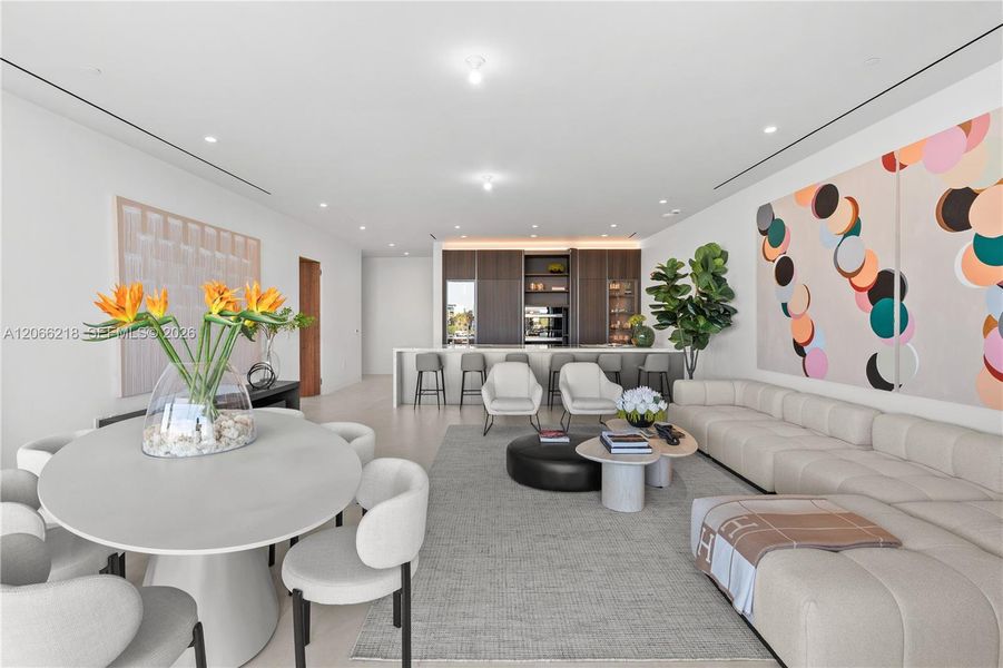 Furnished interior view inside a new home in , Miami (Image 26).