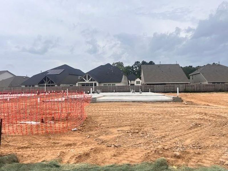 Site preparation for new homesites in The Trails, New Caney (Image 3).