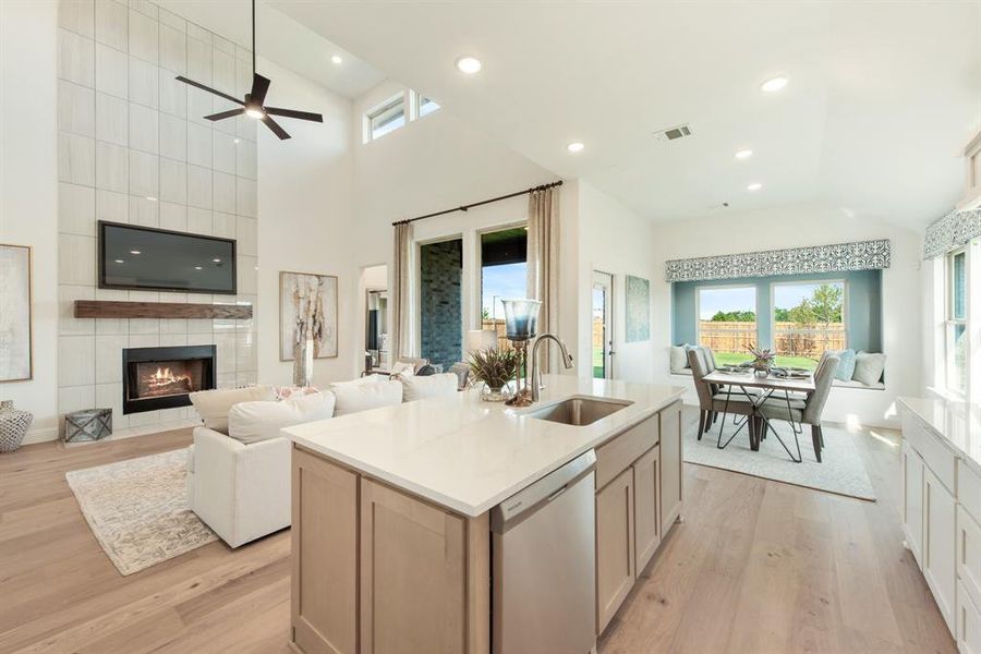 Furnished interior view inside a new home in Willow Wood, McKinney (Image 23).